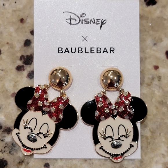 BaubleBar Jewelry - Disney X Baublebar Minnie Mouse Earrings NWT